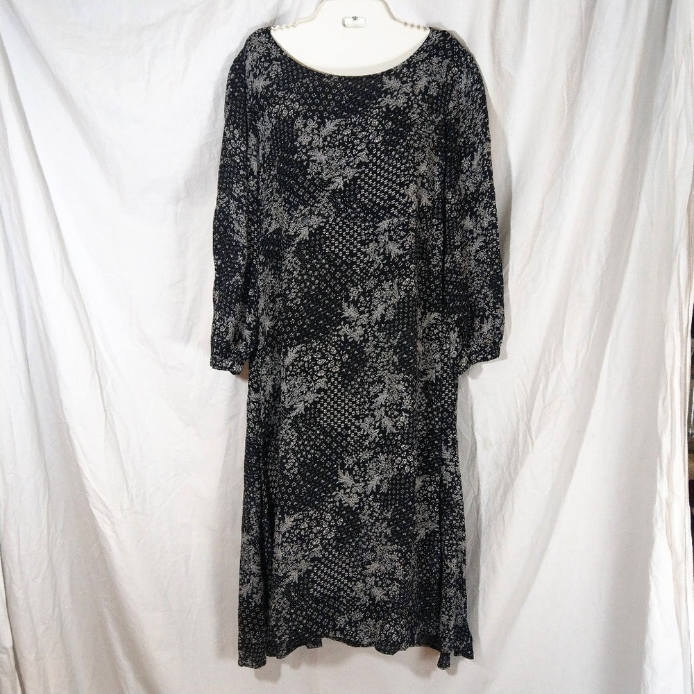 NWT Old Navy Black & White Floral Print Dress